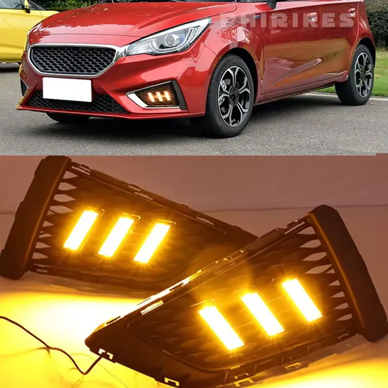 

Передние светодиодные DRL дневные ходовые огни Противотуманные фары для MG3 MG 3 2017 2018, замена синего, желтого, белого света, прочный дизайн