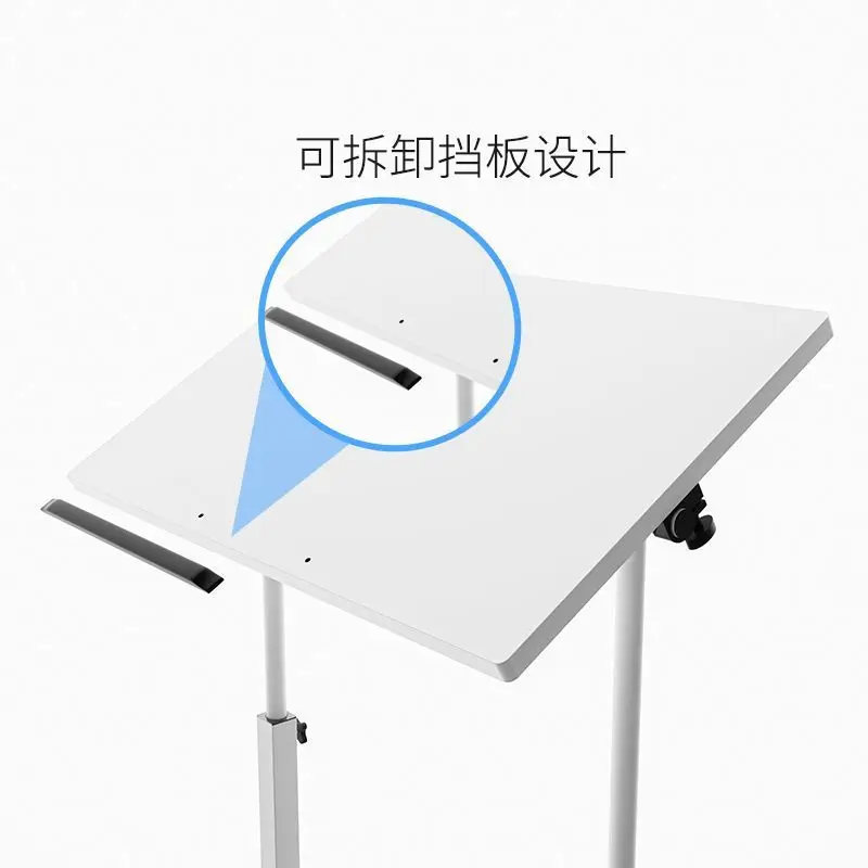 Standing Style High Appearance Laptop Desk Adjustable Mobile Flip Desk Small Apartment Portable Bedside Table