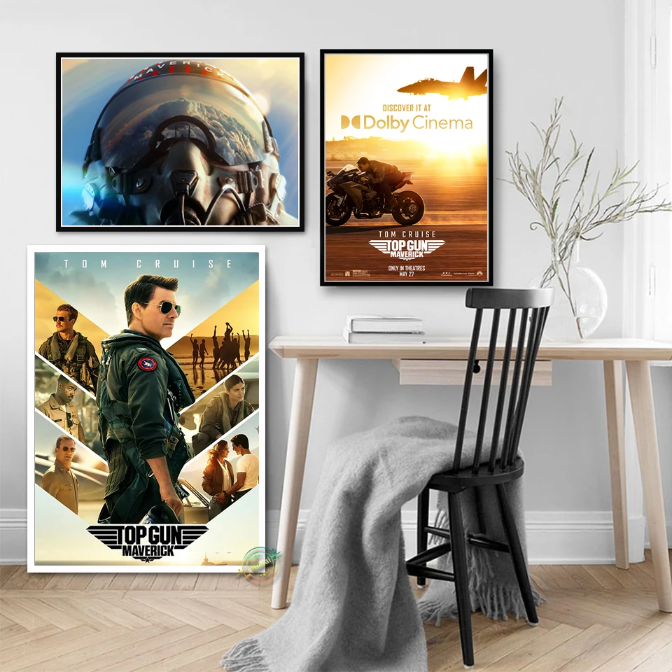 

Top Gun Maverick Movie Print Art Canvas Poster For Living Room Decoration Home Wall Decor Picture