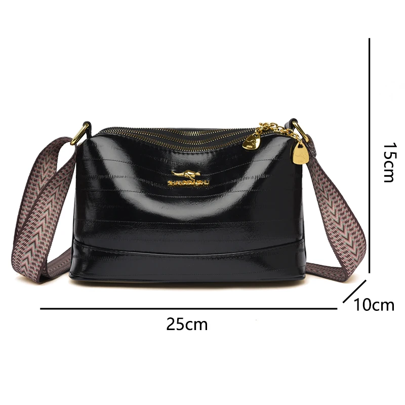 2024 New Women\'s Shoulder Bag Luxury Brand Designer Female Crossbody Bags Large Capacity Soft Leather Girl Messenger Bolsas Sac