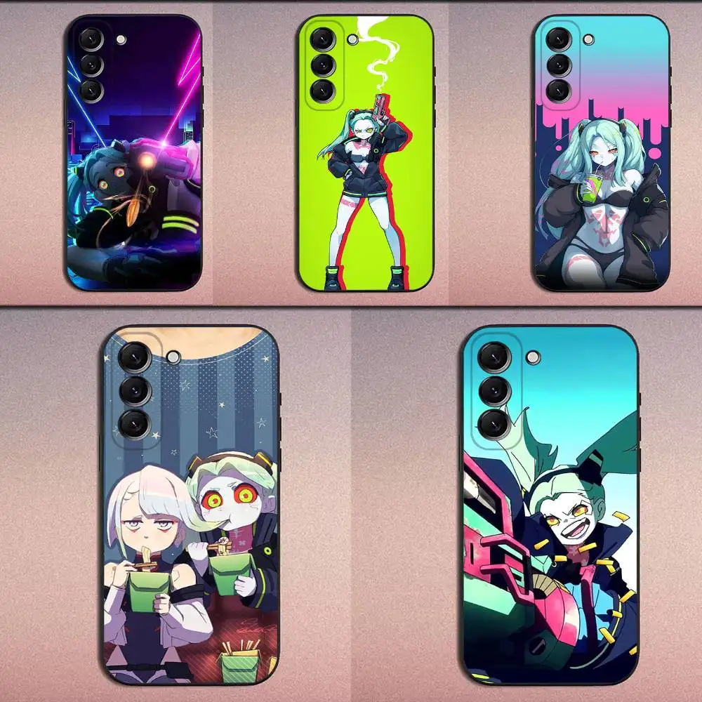 

C-CyberpunkS Rebecca Phone Case For Samsung Galaxy A20,A21s,A22,A31,A32,A52,A53,A72,73,A80 Soft Black Cover
