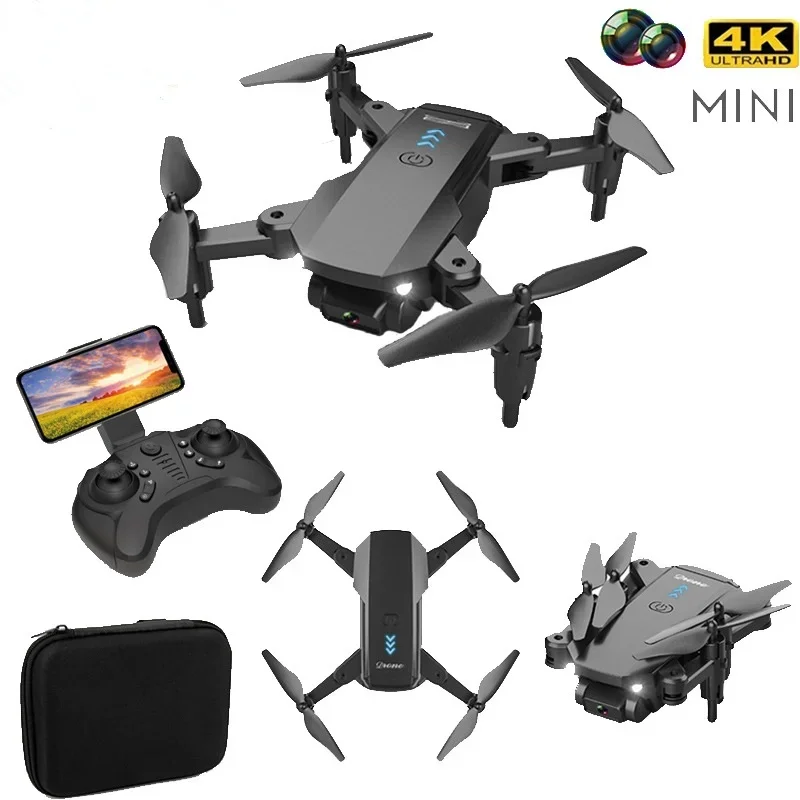 Q12 Mini Folding Quadcopter 4k Dual Camera HD Aerial Photography 4CH Mini Remote Control Drone Long Battery Life