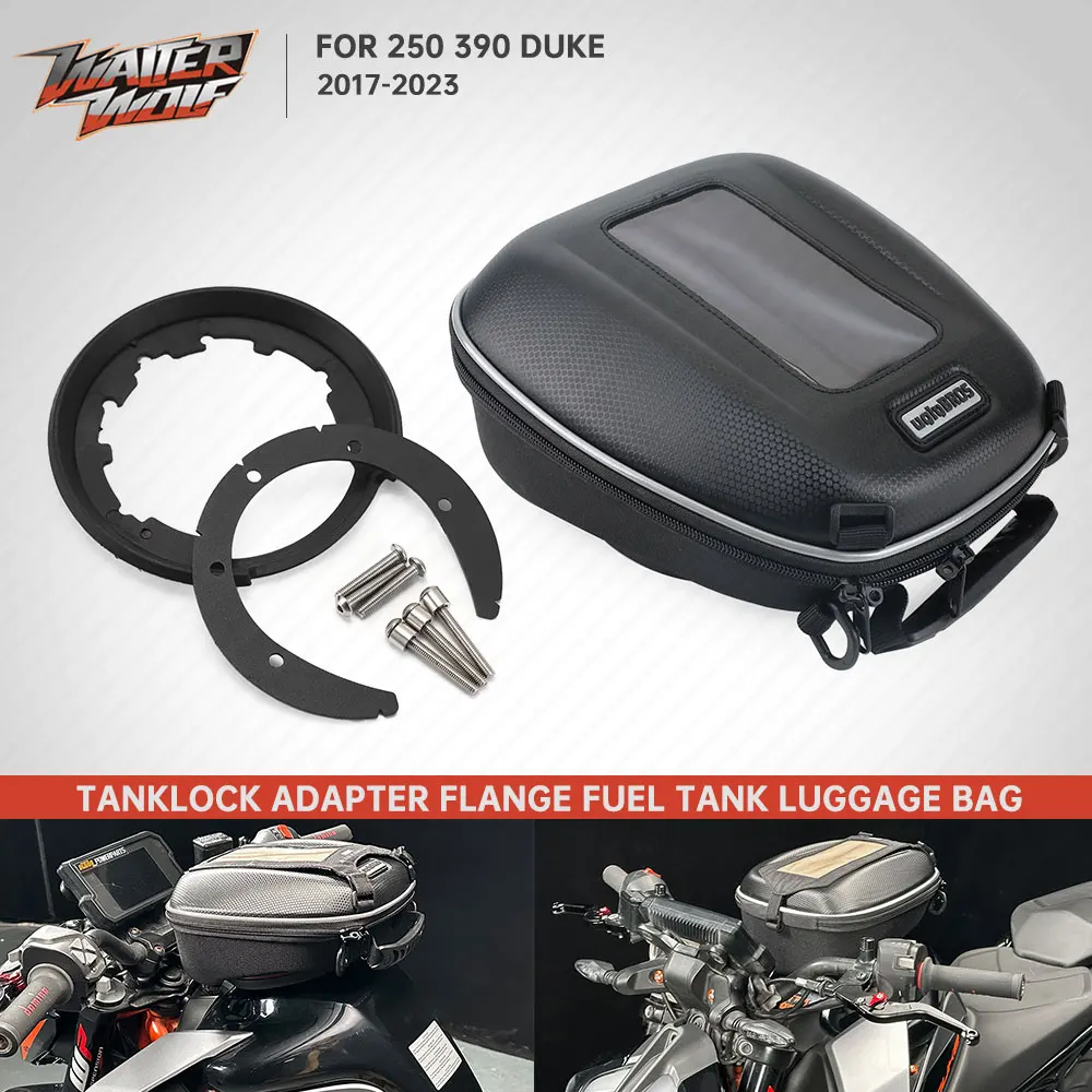 

2023 For Duke 390 250 390Duke 250Duke Detachable Fuel Tank Bag Luggage Storage Bag Tanklock Flange Adapter Waterproof 2017-2022