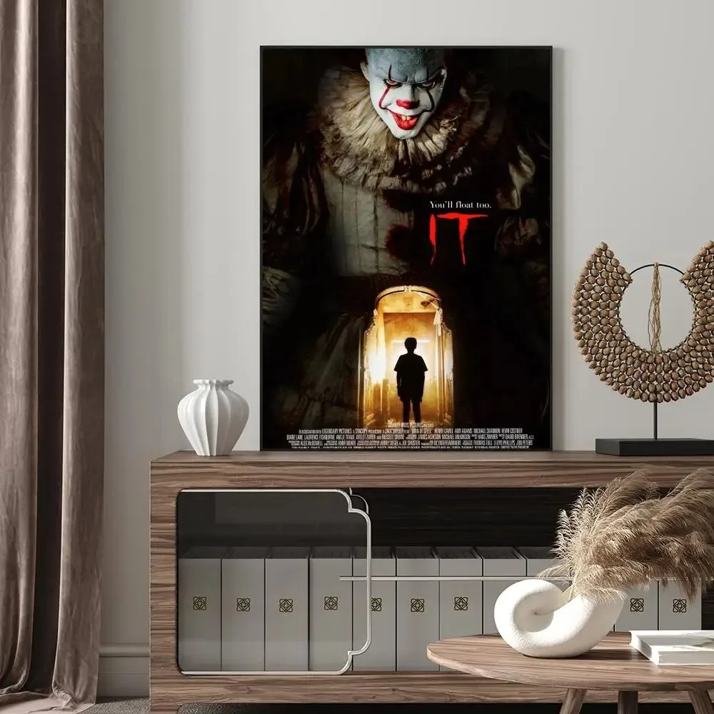 1pc Stephen King Horror Film IT Poster Paper Print Home Bedroom Entrance Bar Cafe Art Painting Decoration