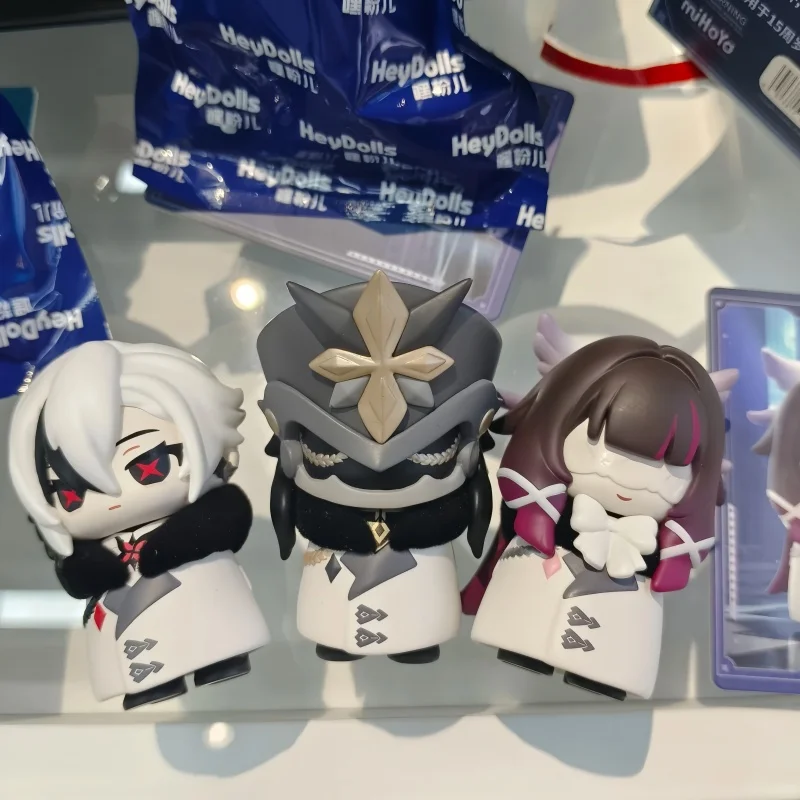 New Original Genshin Impact Fatui Harbinger Series Trendy Blind Box Toys Q Version Figures Model Decoration Toys Surprise Gifts