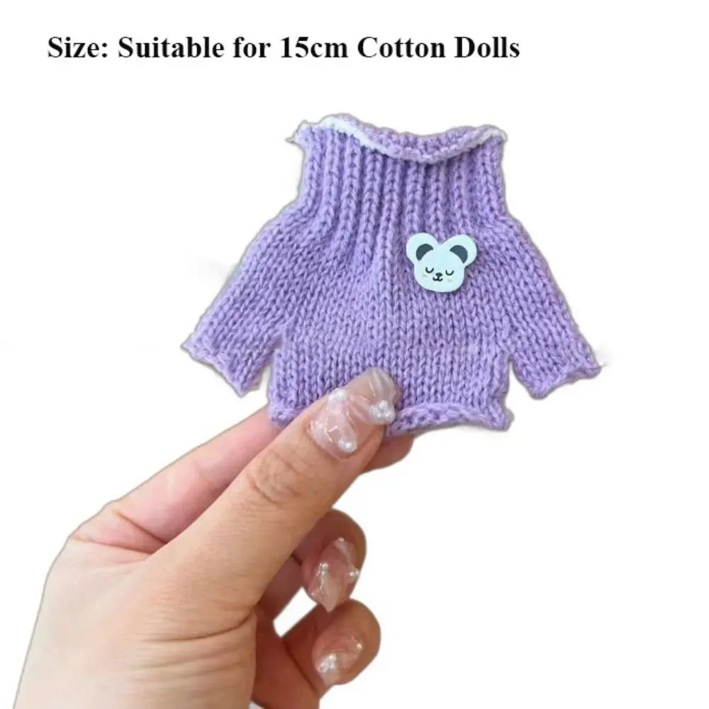 고품질 패션 인형 스웨터 겨울 멀티스타일 니트 코트 하이넥 따뜻한 상의 15cm 면 인형/아이돌 인형용