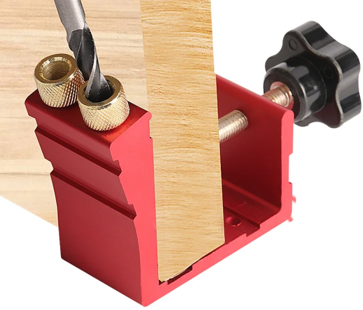 Woodworking Guide Hole Locator Carpenter Kit Doweling Jig Wood Hole Drilling Guide Tool Work Efficiency