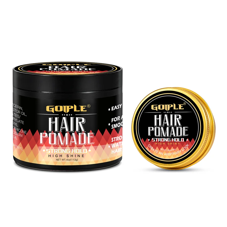 Pomada para el cabello de larga duración para hombres, crea un aspecto arbitrario, fácil de aplicar, arcilla para el cabello, rizo ondulado, brillo, crema de peinado suave para peinado diario