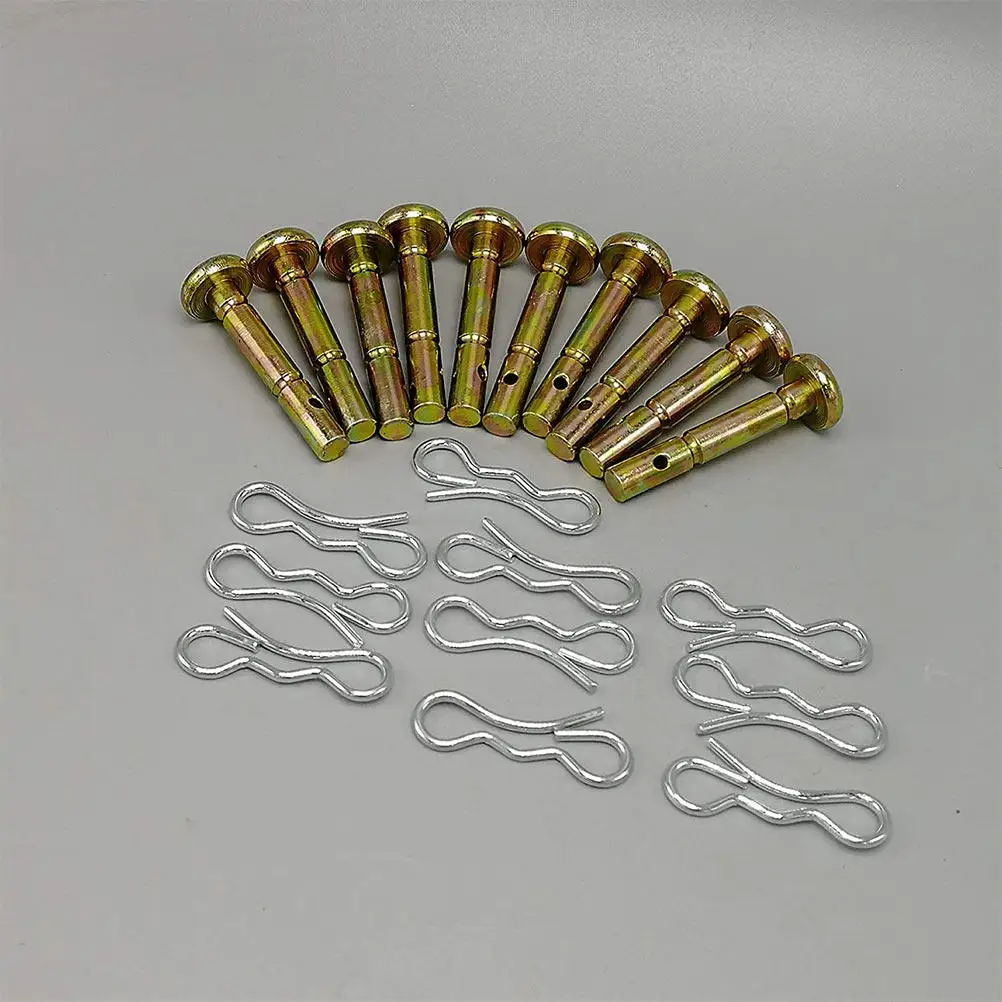 5Sets Heavy Duty Shear Pin Cotter Pin Set for Replacement Protect Snow Blower and Prevent Damage
