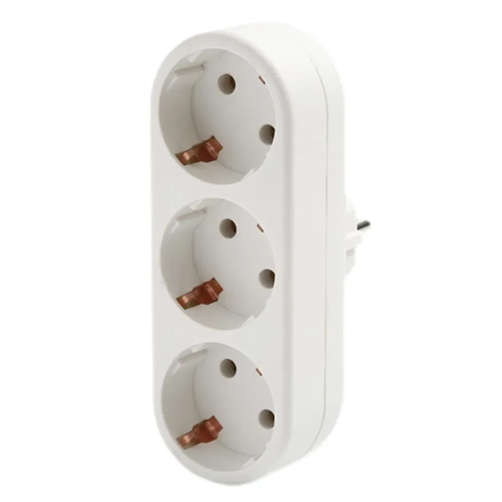 Extension Plug EU Electrical Socket European Standard Expansion Power Adapter Multi-Plug European Converter Adaptor Wall Outlet