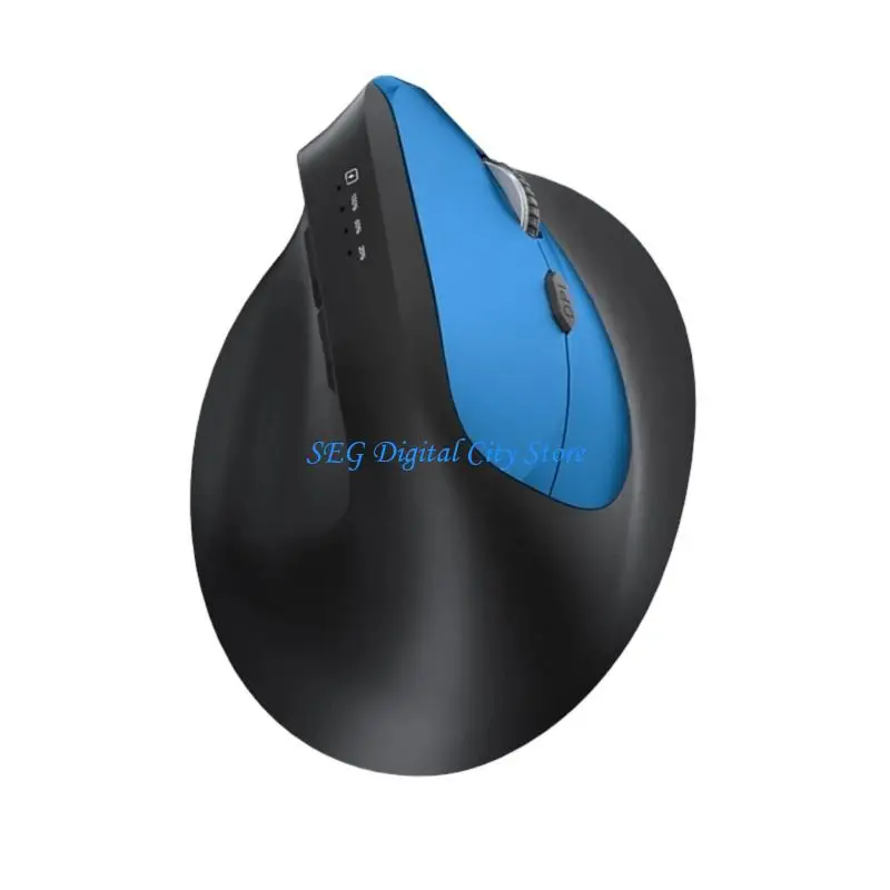 U75B Ergonomic Vertical Mouse With 3 Way Link 6-Gead DPI Adjustable And Muted Press For Office Home Gaming