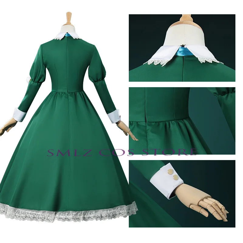 Mary Cosplay Cosplay Anime Ib Halloween Christmas Party Uniform Cosplay Costume Girl Mary Green Dress Suit Skirt for Woman Wig - view 4