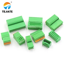 1Pairs 15EDG 2.54 mm KF2EDG PCB Screw Terminal Block Connector Right Angle/ Straight Needle Plug Pin Header Socket 2-12 Pin