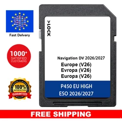 Navigation Discover Pro Update Map EU 2026-2027 SD Card DV V26 for VW Golf Passat Touran Tiguan Car 64GB Sat Nav 510919866CC