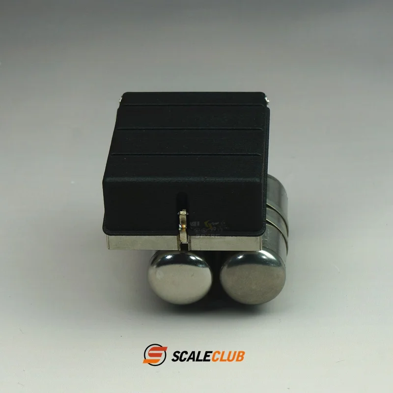 

Scaleclub Model 1/14 For JX F2000 Trailer Truck Mud Head Upgrade Metal Battery Box Gas Tank For Tamiya Lesu Rc