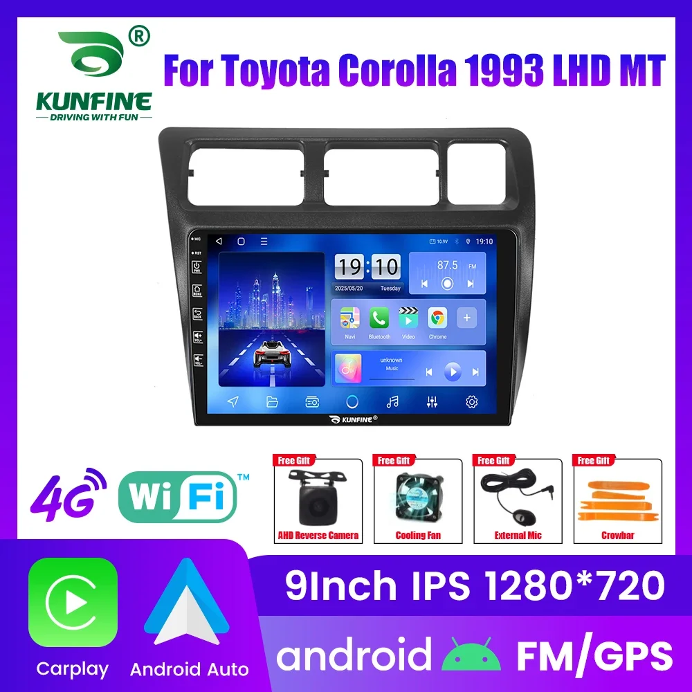 

Автомагнитола Android для Toyota Corolla 1993 LHD MT, 2DIN, 8-ядерный процессор, GPS-навигация, IPS-экран, CarPlay, Android Auto