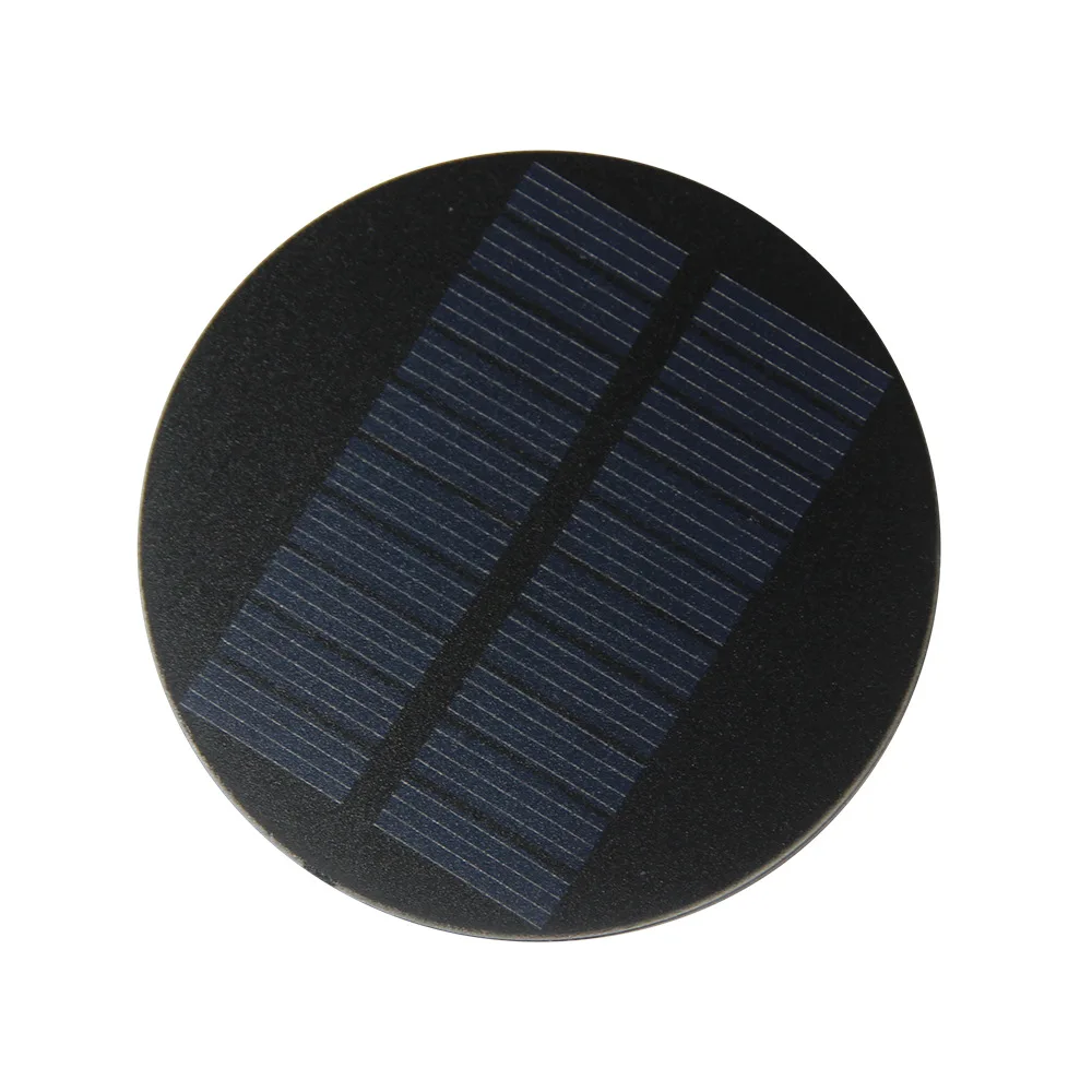 0.35W 5V Round Diameter 70mm Solar Panel Circular Small Solar Cells for 3.7V-5V Battery Light Toy  Charging