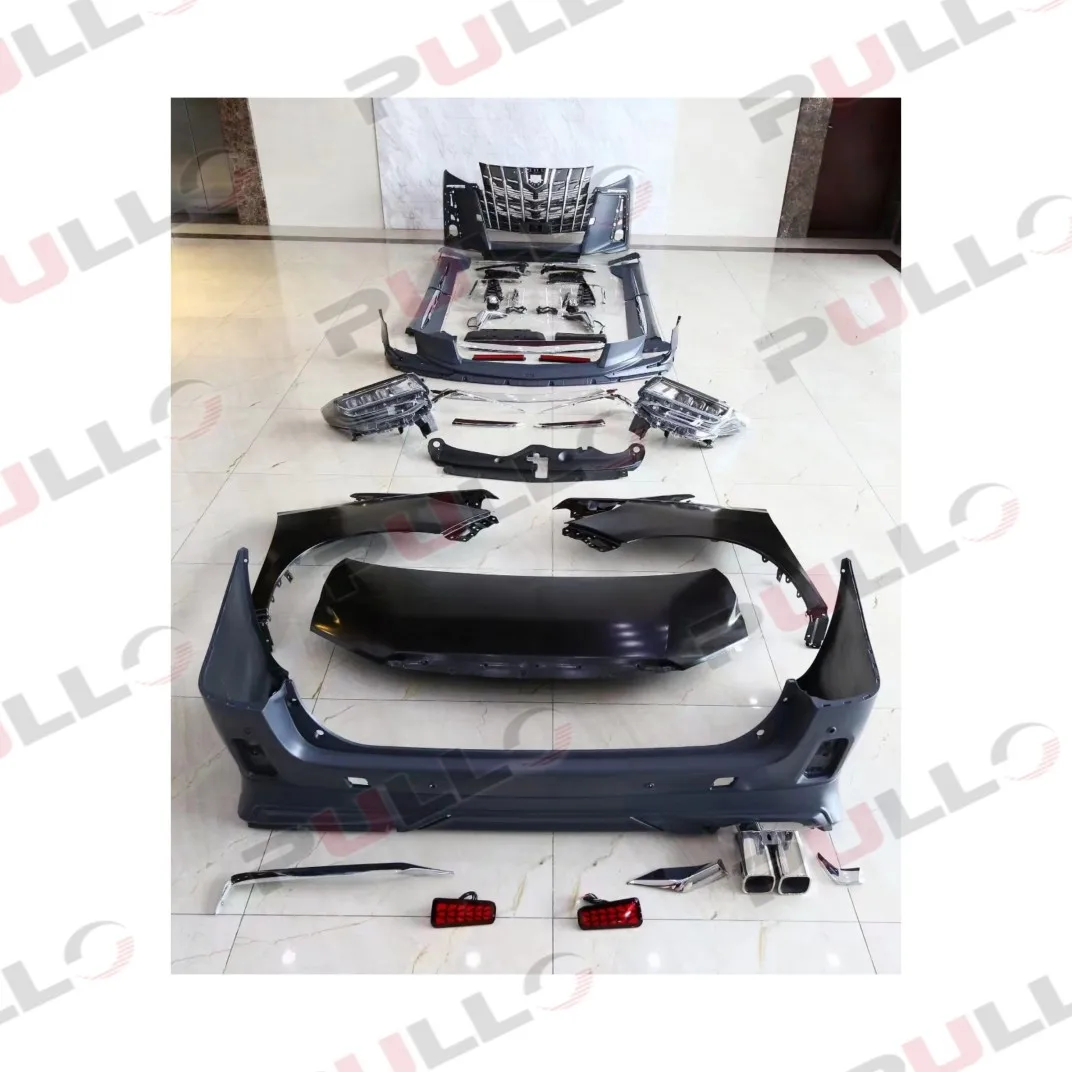 

High Quality Car Bumpers BodyKit for Alphard 08-14 to 18-23 Model Grille Side Skirts Hood Fenders Headlights Exhaust Pipes