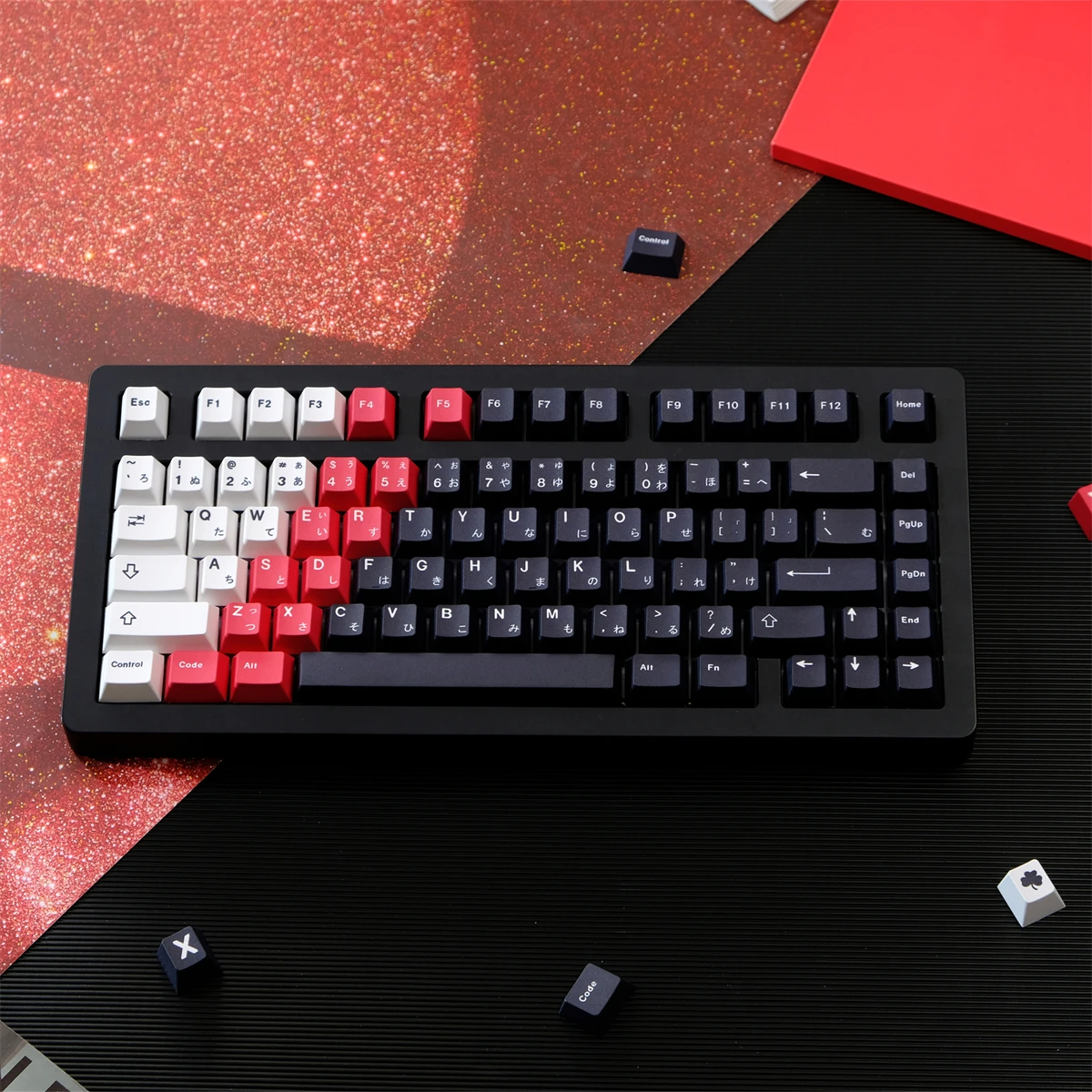 Imagem -06 - Samurai Dye Sublimação Keycaps 129 Chaves Keycap Perfil Cereja Switches mx Teclado Mecânico Cor Gradiente