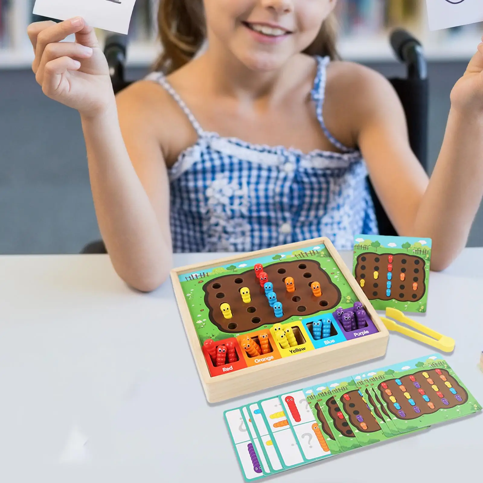 Cattura del giocattolo del verme giocattolo di smistamento del colore del gioco di smistamento del colore per il regalo di compleanno