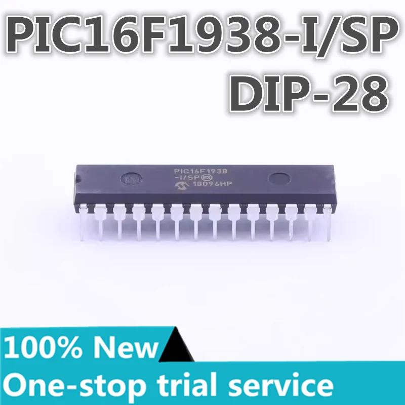 

2-10PCS %New PIC16F1938-I/SP DIP-28 PIC16F1938T-I/SS SSOP28 PIC16F1938-I/SO SOP28 PIC16F1938-I/ML QFN28 Embedded chip