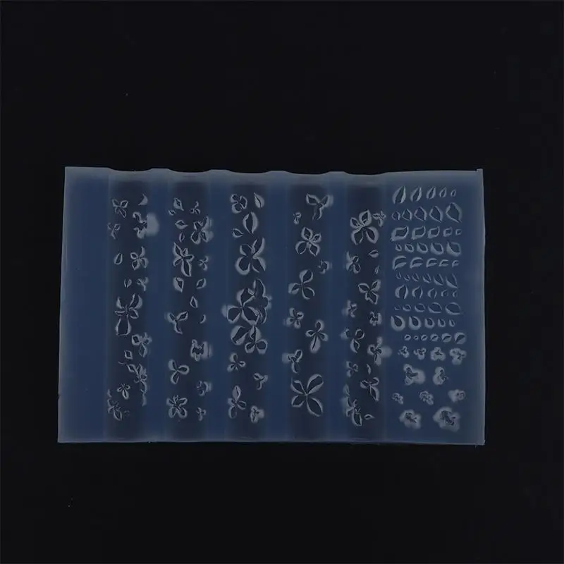 1 Stück 3D Handgeschnitzte Eisblumen-Rosen-Nagelkunst-Form aus Silikon, Niedliches Nagel-Charms-Werkzeug für Frauen, DIY Maniküre Harz-Zubehör – Detail 10
