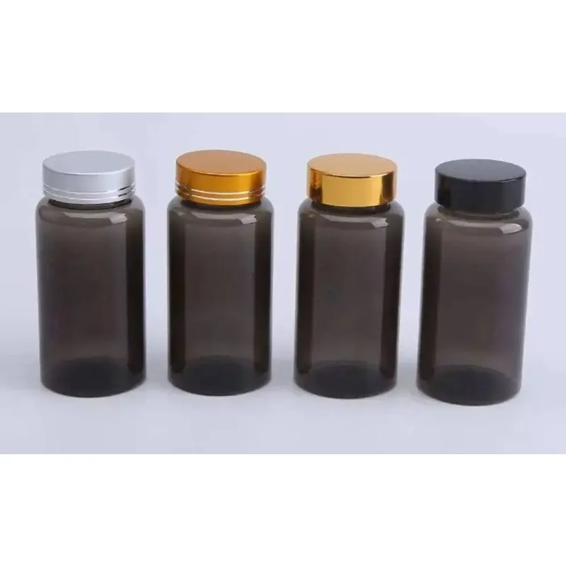10pcs 150ml Semi Transparent Black High-Grade Medicine  Health Care Product  PET Bottle Empty Bottle Large Capacity