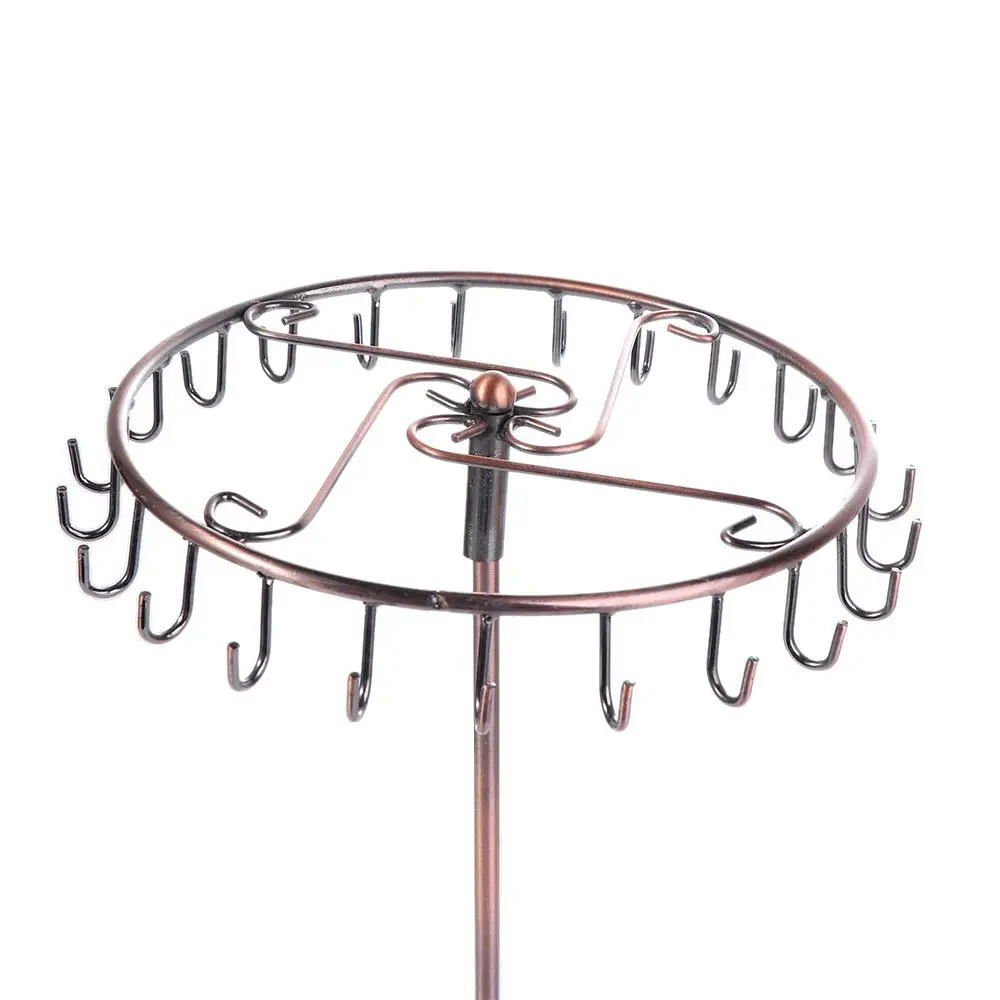 Jewelry Holder Rotating 23 Hooks Girls Ring Display Holder Display Stand Home Decoration Desktop Organizer Jewelry Storage Rack