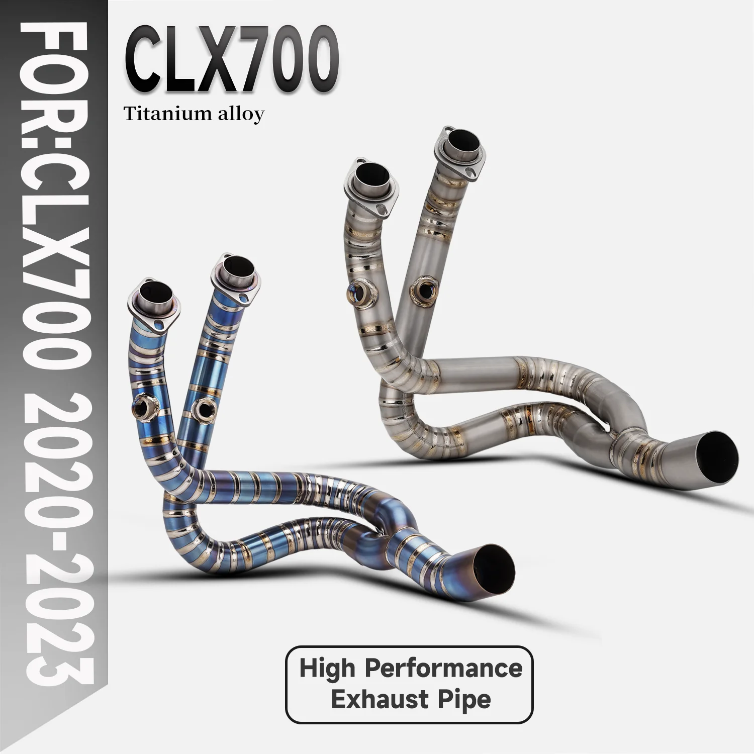 

For CF CLX700 700CLX CLX-700 Motorcycle Exhaust Ti Alloy Front Link Pipe Tube Escape Motorbike Scooter for CLX700 2020-2023