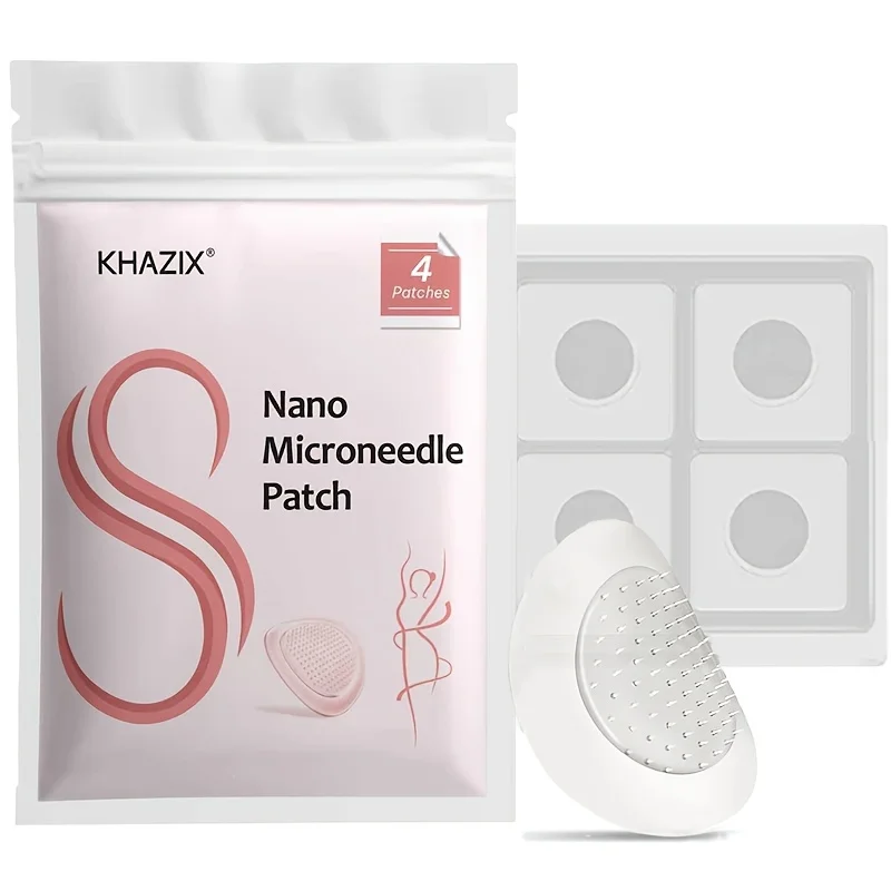 4 pieces of hyaluronic acid microneedle patch exfoliating products, The length of the microneedles is less than 0.3mm.