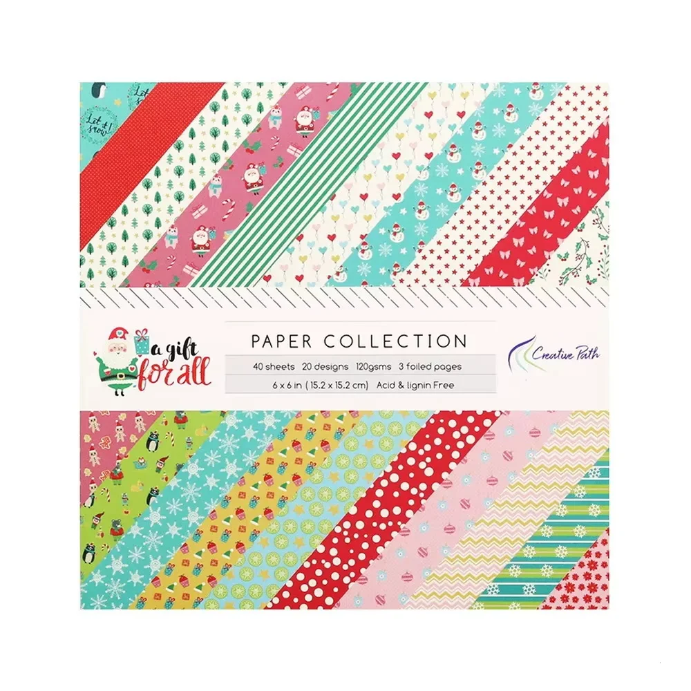 Creative Path 6x6 scrapbookpapierblok met bloemenpatroon, decoratief papier voor journaling, 6 inch scrapbooking achtergrondpapier voor knutselprojecten