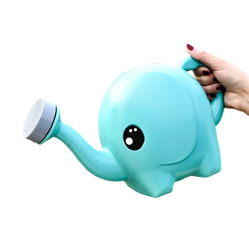 1.5L ,2.5L Cartoon Elephant Hand-held Watering Can Plastic Household Watering Can for Children Wholesale Price