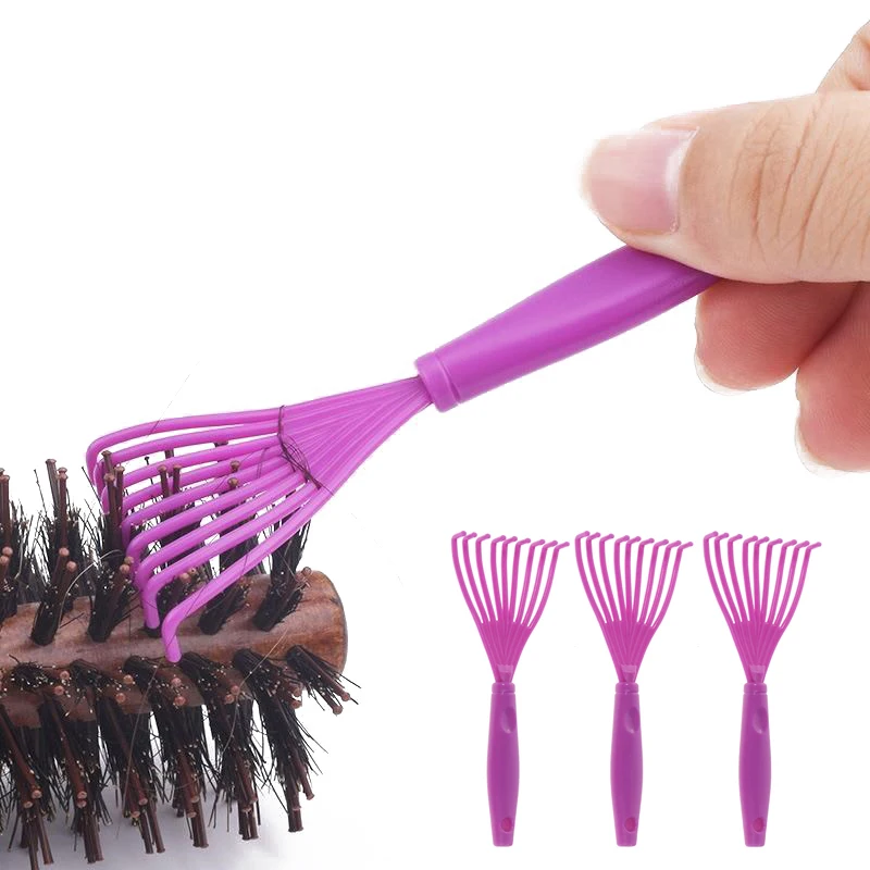 

1/5Pcs Mini Comb Hair Brush Cleaner Plastic Handle Cleaning Brushes Embedded Hair Remover Tools Household Clean Accessories