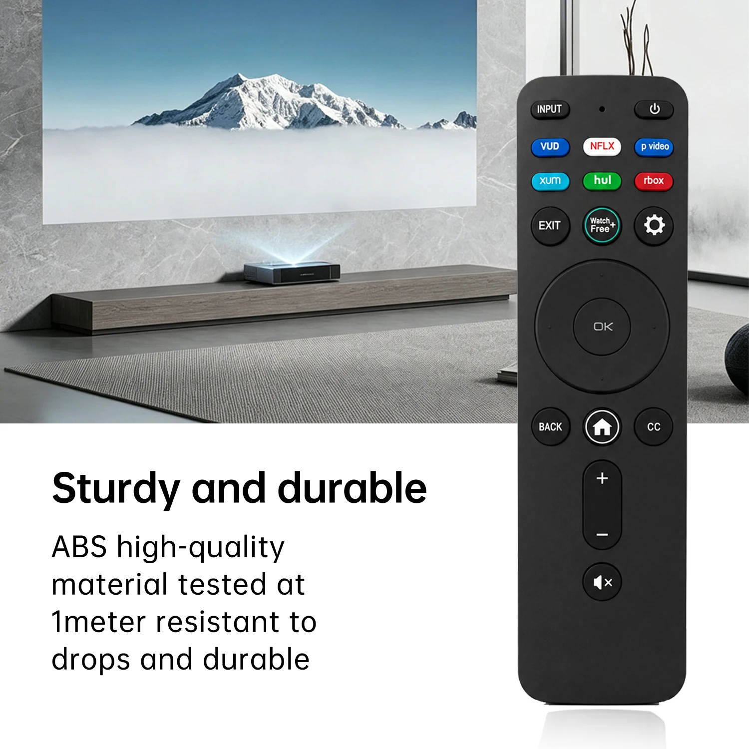 XRT260 Universal Remote for VIZIO Smart TV P/V/D/M Series, Replaces XRT136/XRT140, Netflix/Xumo/Prime/Hulu Hotkeys, Non-Voice