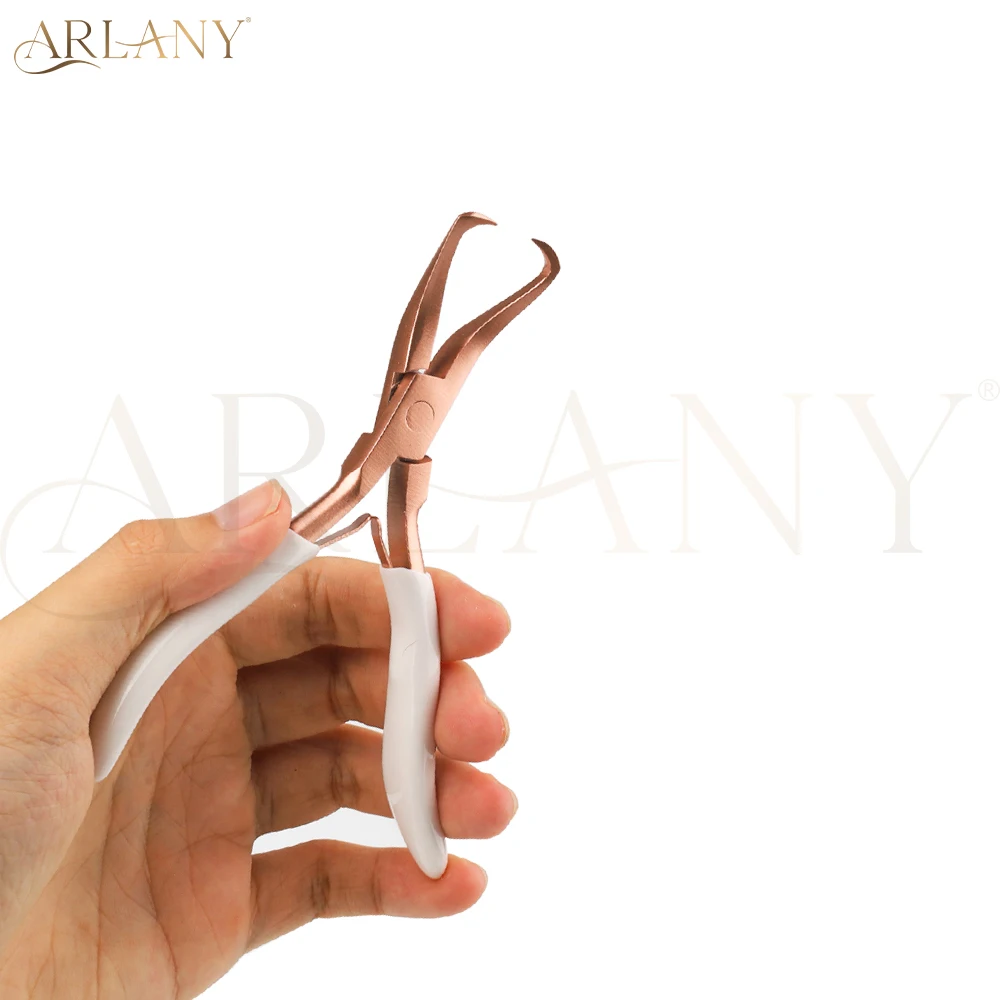 

ARLANY Hair Extension Pliers with Anti-slip Handle Microlink Hair Extension Pliers for Beads Micro Beads Rings Remover