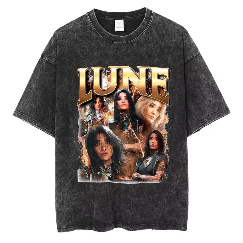 

Футболка Game Clair Obscur Expedition 33 с винтажным принтом, классическая готическая модная футболка с коротким рукавом для мужчин и женщин, уличная одежда