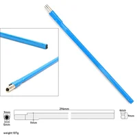 Varios tamaños de palancas de ajuste azules, varilla de armadura ajustable de dos vías y dos campos con cabezal de latón para piezas de bajo y guitarra eléctrica