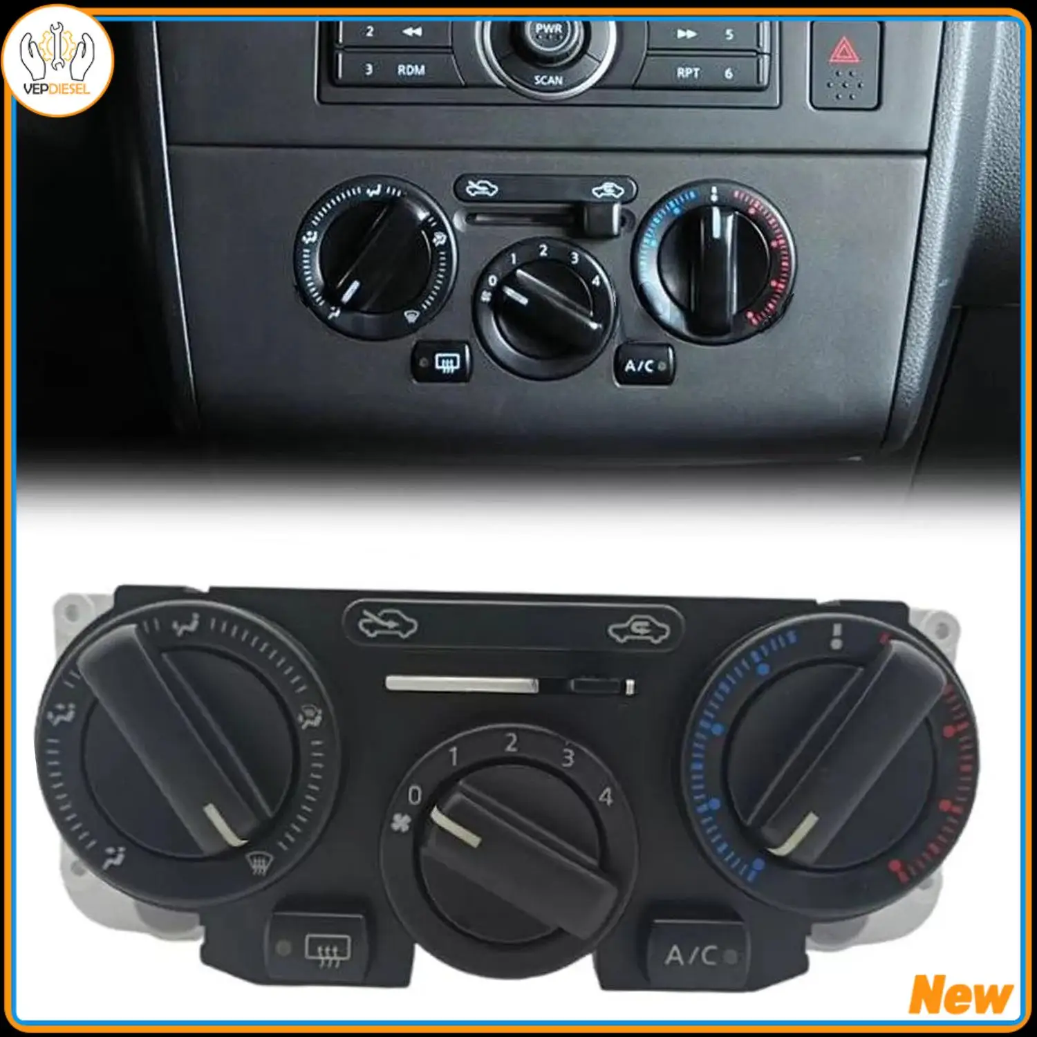 

1pc 27510-ED50A A/C Heater Climate Control Panel Switch Button For Nissan Versa Tiida 2004-2011 New