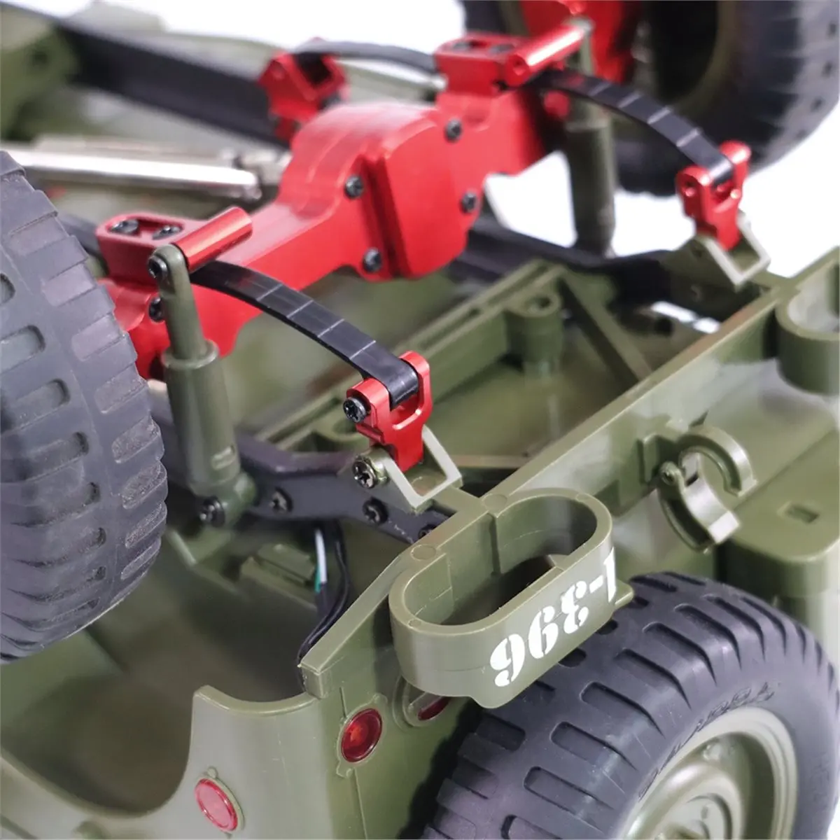 【TODAY-BUY】~@ RC Car Front Rear Shock Hoops, RC Car Front and Rear Shock Mount Set Lightweight Metal Stable Aluminum Accessories