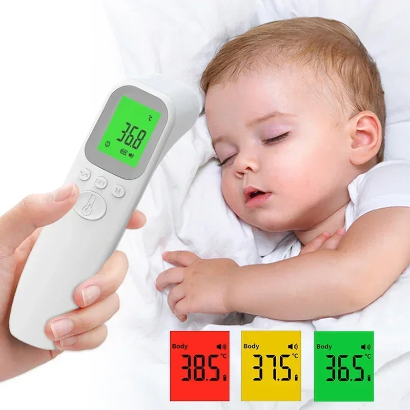 Digital Forehead Thermometer Electronic Contactless Clinical Accuracy Non-contact Body Temperature Meter Fever for Adult Child