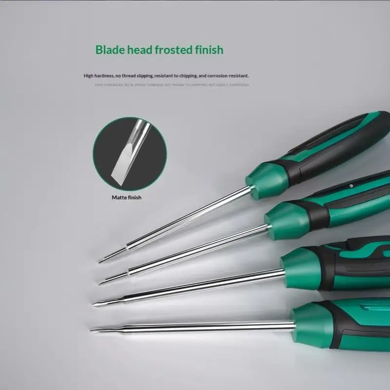 Mini Precision Magnetic Slotted Screwdriver, Anti-Slip Handle Hand Tool For Screw Installation & Disassembly Repair