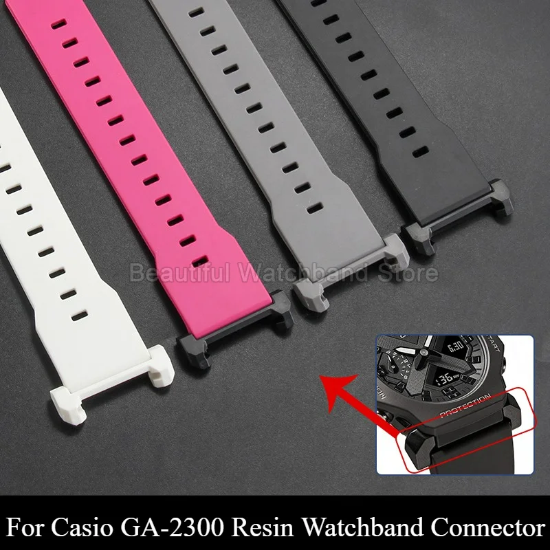For Casio G-SHOCK GA2300 Resin Converter Watch Bracelet Connector 24mm Anti Corrosive Seamless Gap Free Case Matching Accessory
