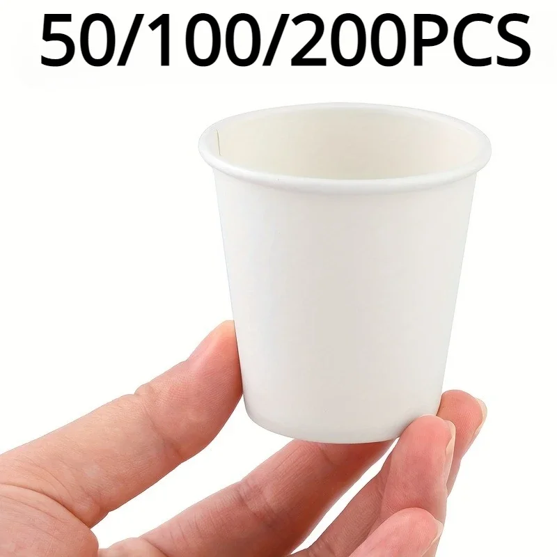 50/100/200PCS Disposable Tasting Cup One Mouthful Cup Supermarket Office  Hotel Party Snacks Coffee Drinks Candies Mouthwash