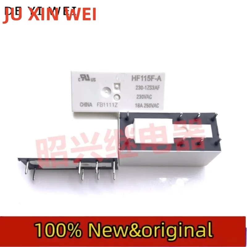 The Relay:HF115F-A 230-1ZS3AF 230VAC 16A 250VAC,1 PCS