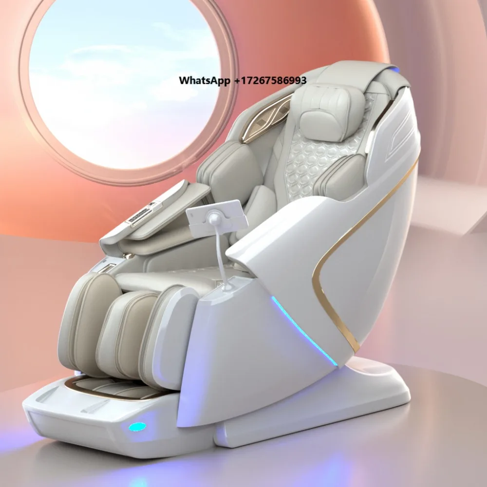 Electric 4D Massage Chair Thai Stretch 2025 Shiatsu Zero Gravity Double Mechanism Chair for Massage Chair