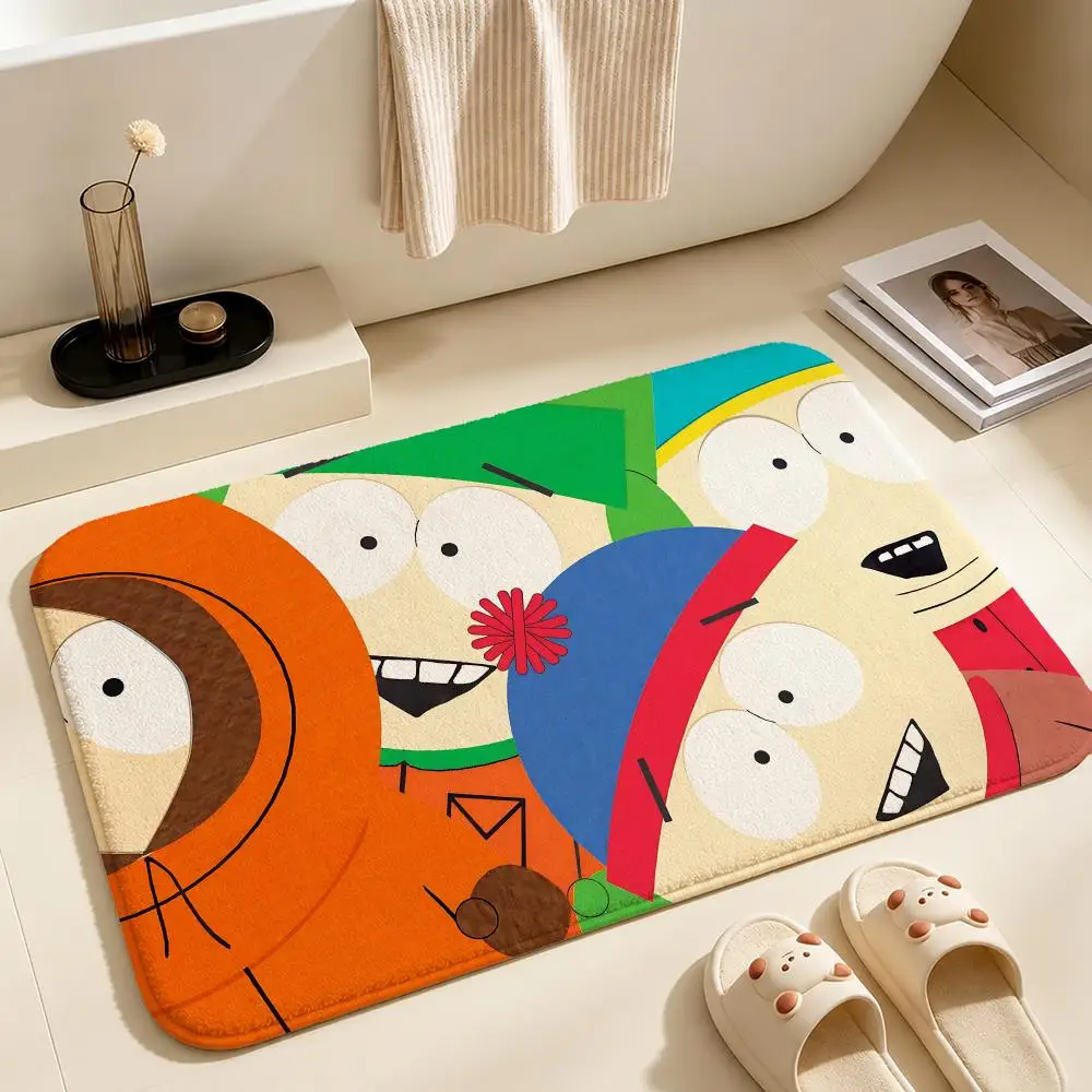 IP-South ParkS Floor Mat Soft Non-Slip Bath Mat, Bedside Carpet, Absorbent Doormat for Home