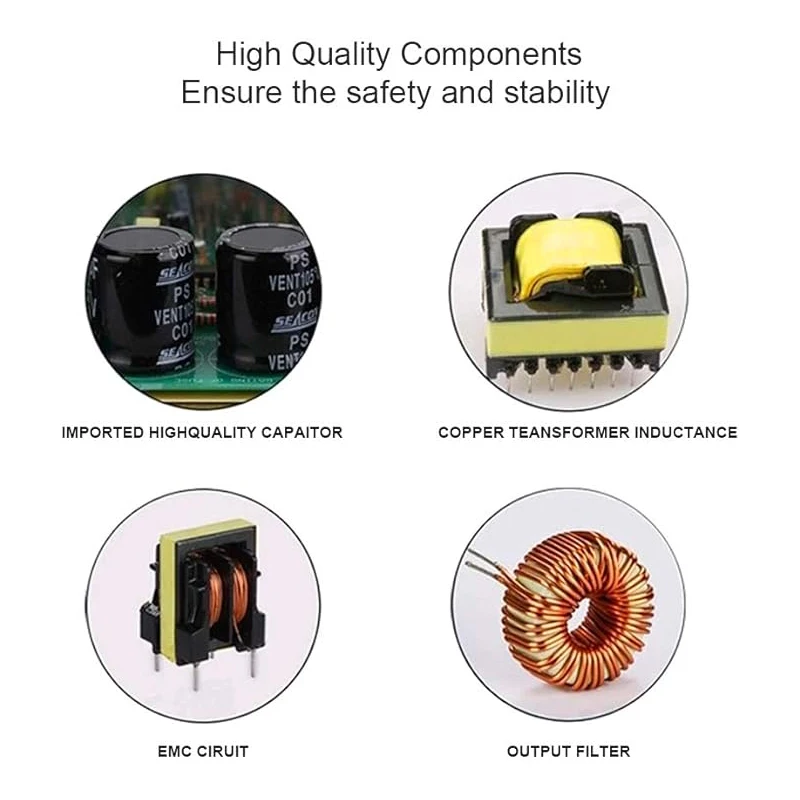 Imagem -04 - Fonte de Alimentação Comutada Fonte Transformer Smps para Fita Led Cctv ac 220v para dc 12v 24v 36v 48v 60v 70v 600w