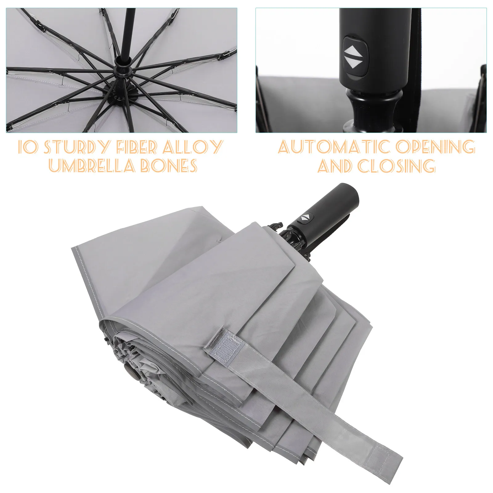 

Складной автоматический зонт от дождя с отражающим покрытием, портативный, легкий, ветрозащитный, для путешествий на открытом воздухе, с защитой от солнца и УФ-излучения, карманный зонт