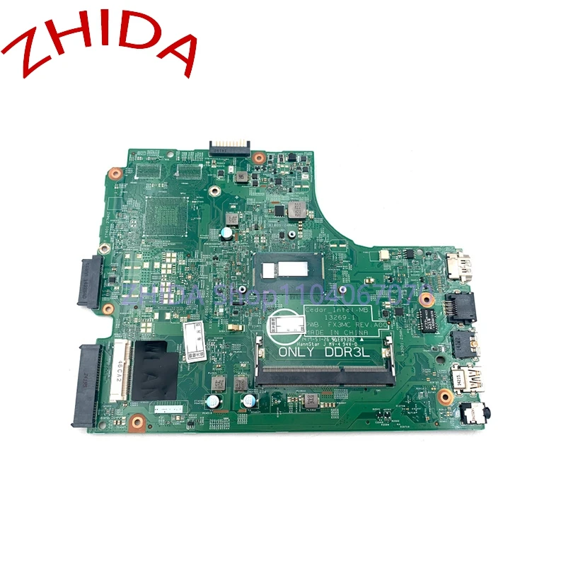 For Dell Inspiron 15 3442 3542 3443 3543 5748 Laptop Motherboard 2957U CPU CN-0HRG70 HRG70 13269-1 PWB.FX3MC REV:A00 Mainboard