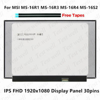 LCD Screen Replacement for MSI MS-16R1 MS-16R3 MS-16R4 MS-16S2 FHD 1920x1080 IPS Display Panel Matrix 15.6'' 30PIN 60Hz